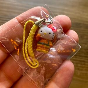 | NEW Hello kitty firewoman fireman cell phone charm